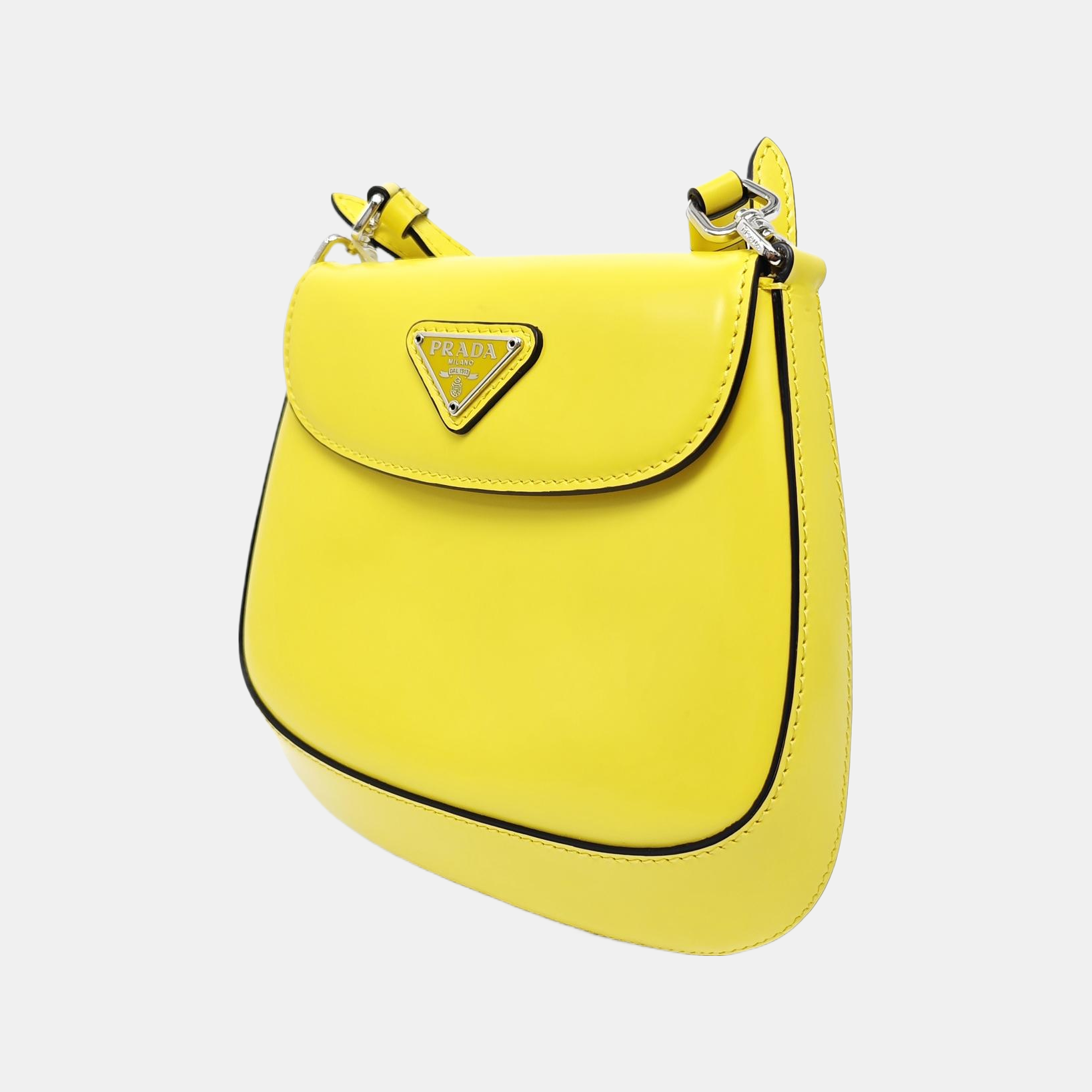 Cleo Mini Calfskin Yellow
