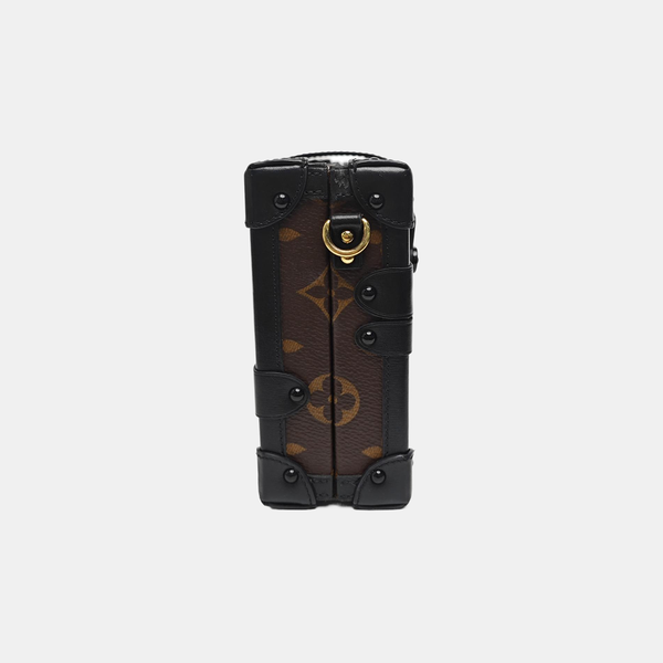 PETITE MALLE Monogram Coated Canvas Brown