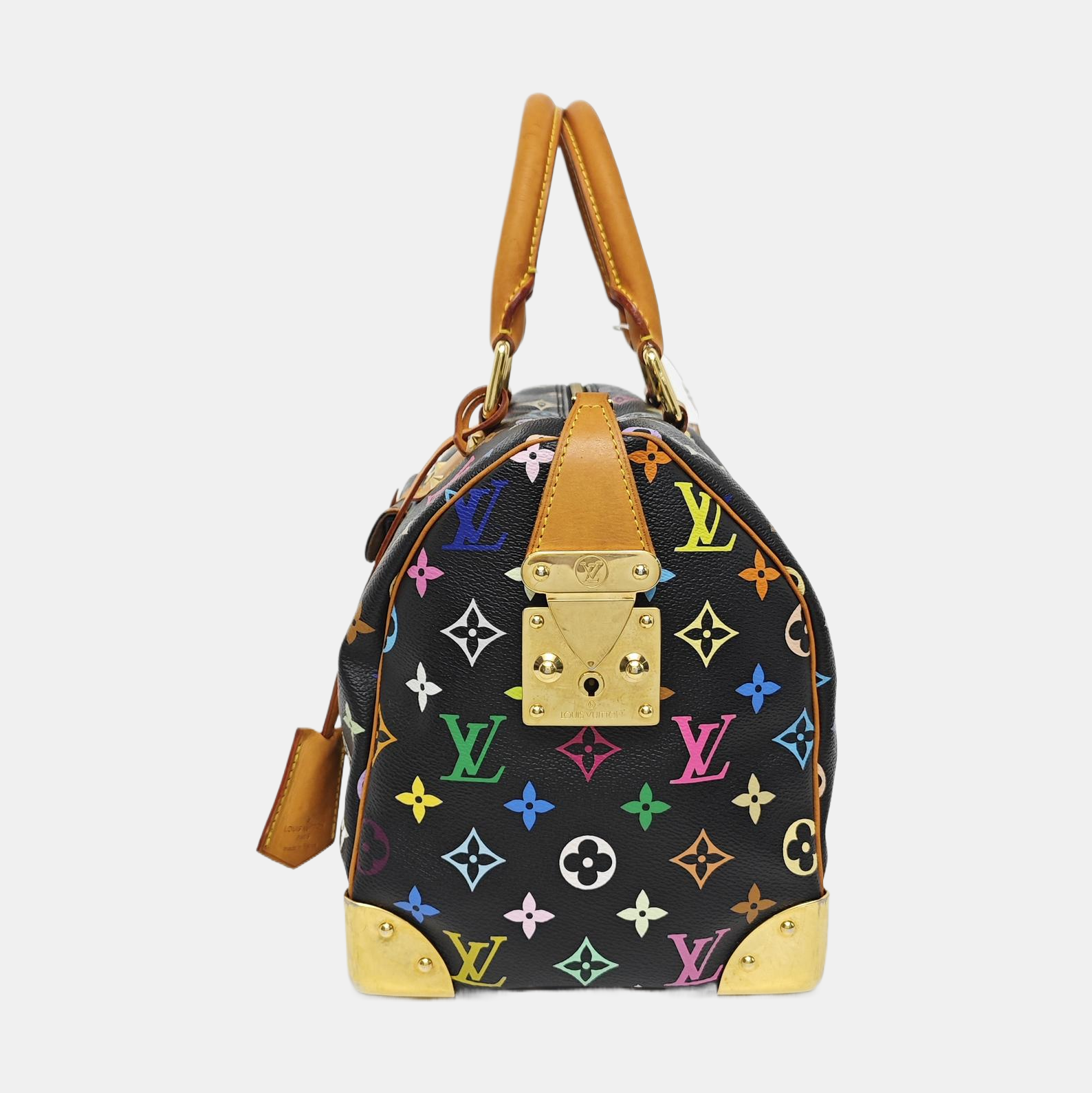 LV × TM SPEEDY 30 Monogram Coated Canvas Black