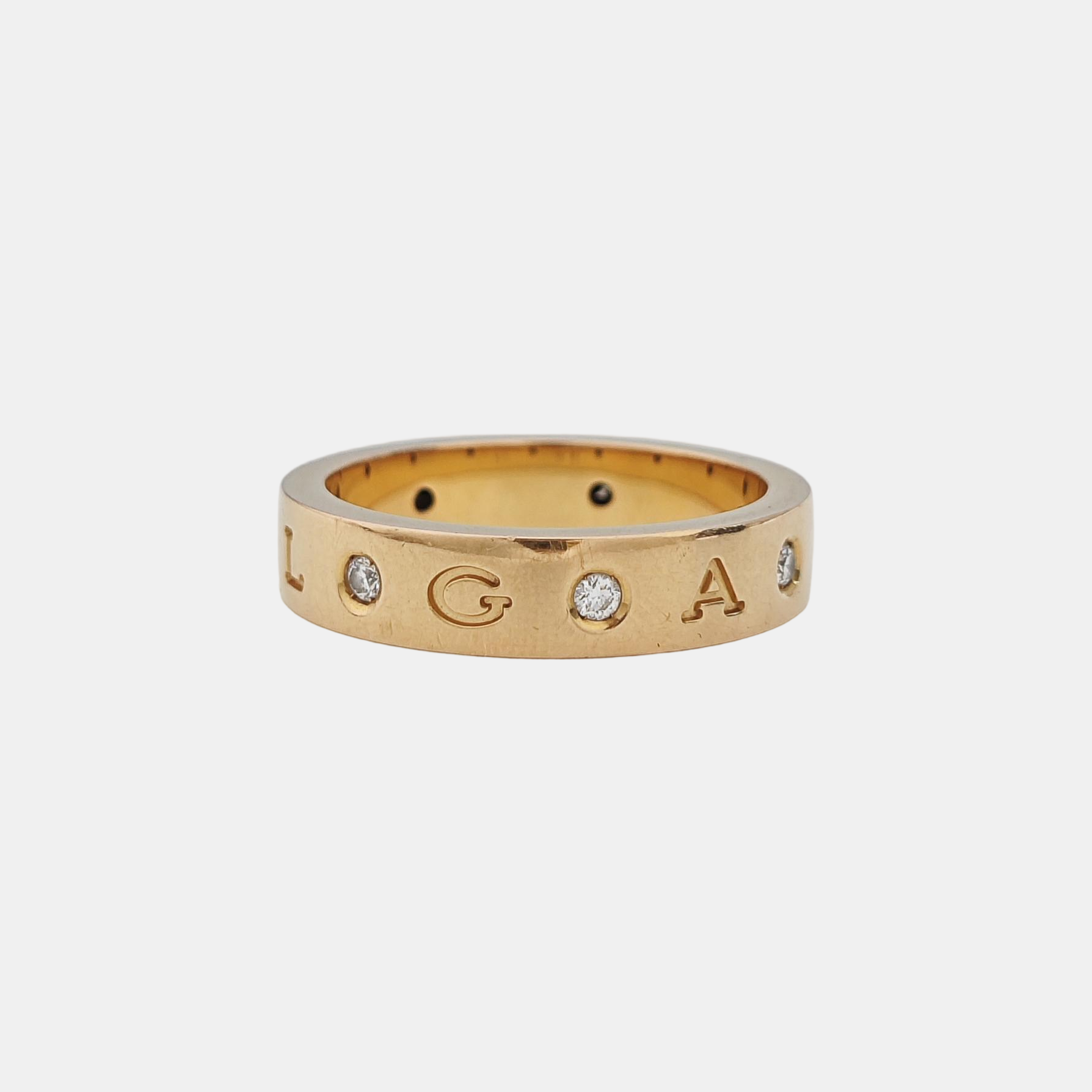 B.ZERO1 18k Rose Gold Ring EU 61