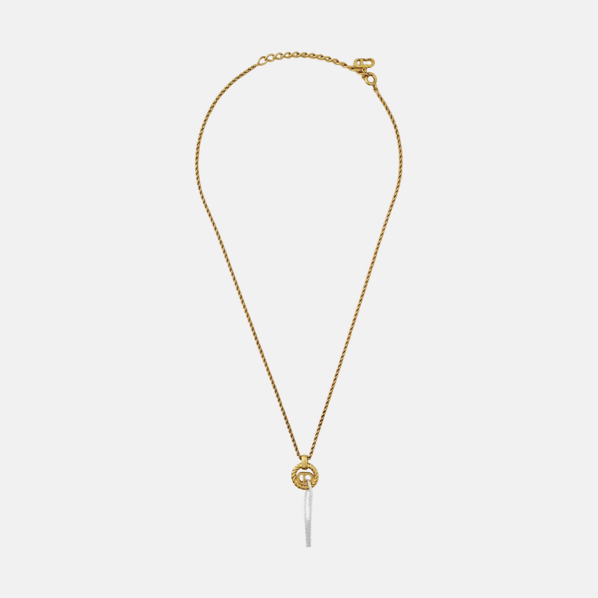 CD Navy Metal Gold Necklace