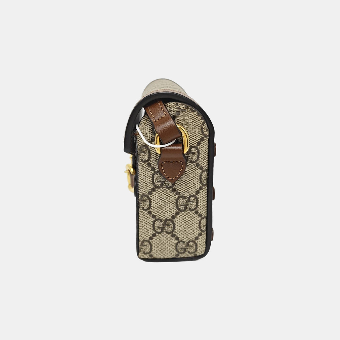 Horsebit 1955 Mini Monogram Coated Canvas Beige