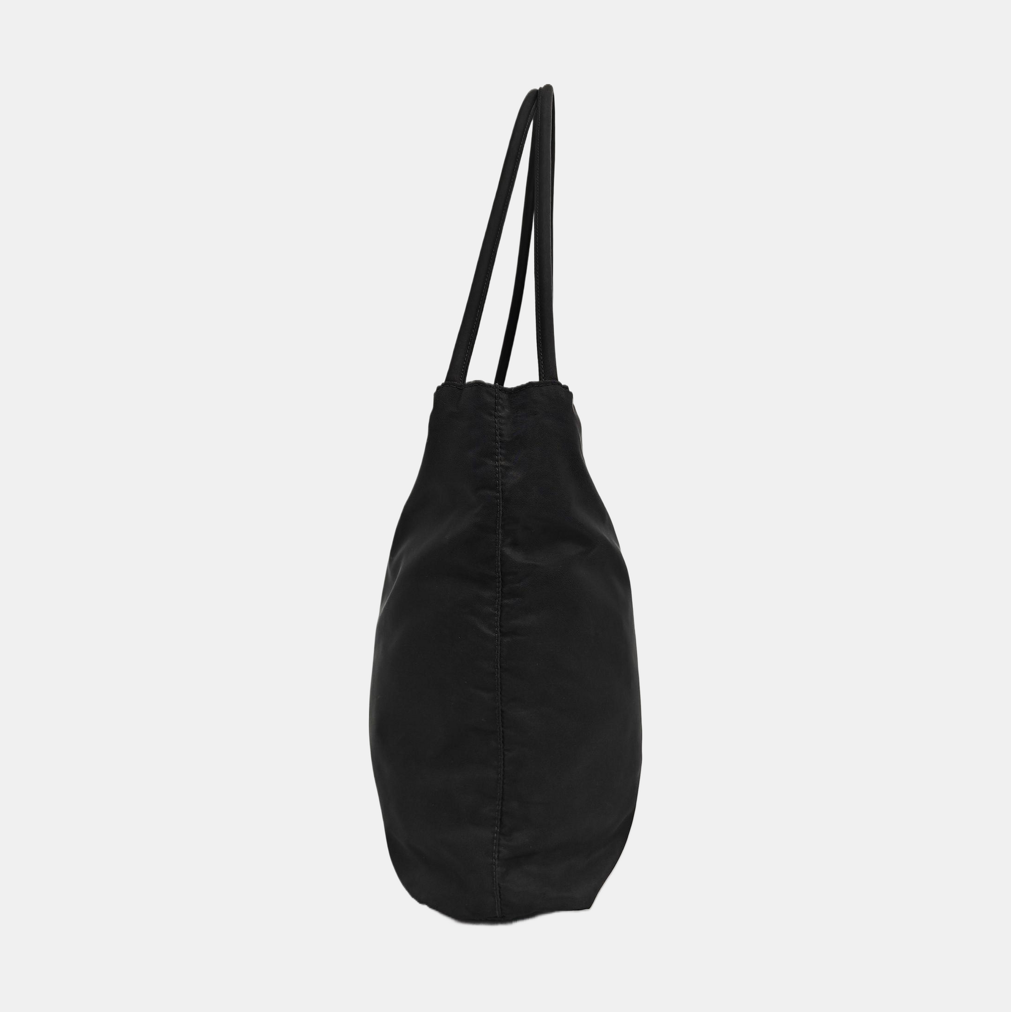 Nylon Tote Bag Black
