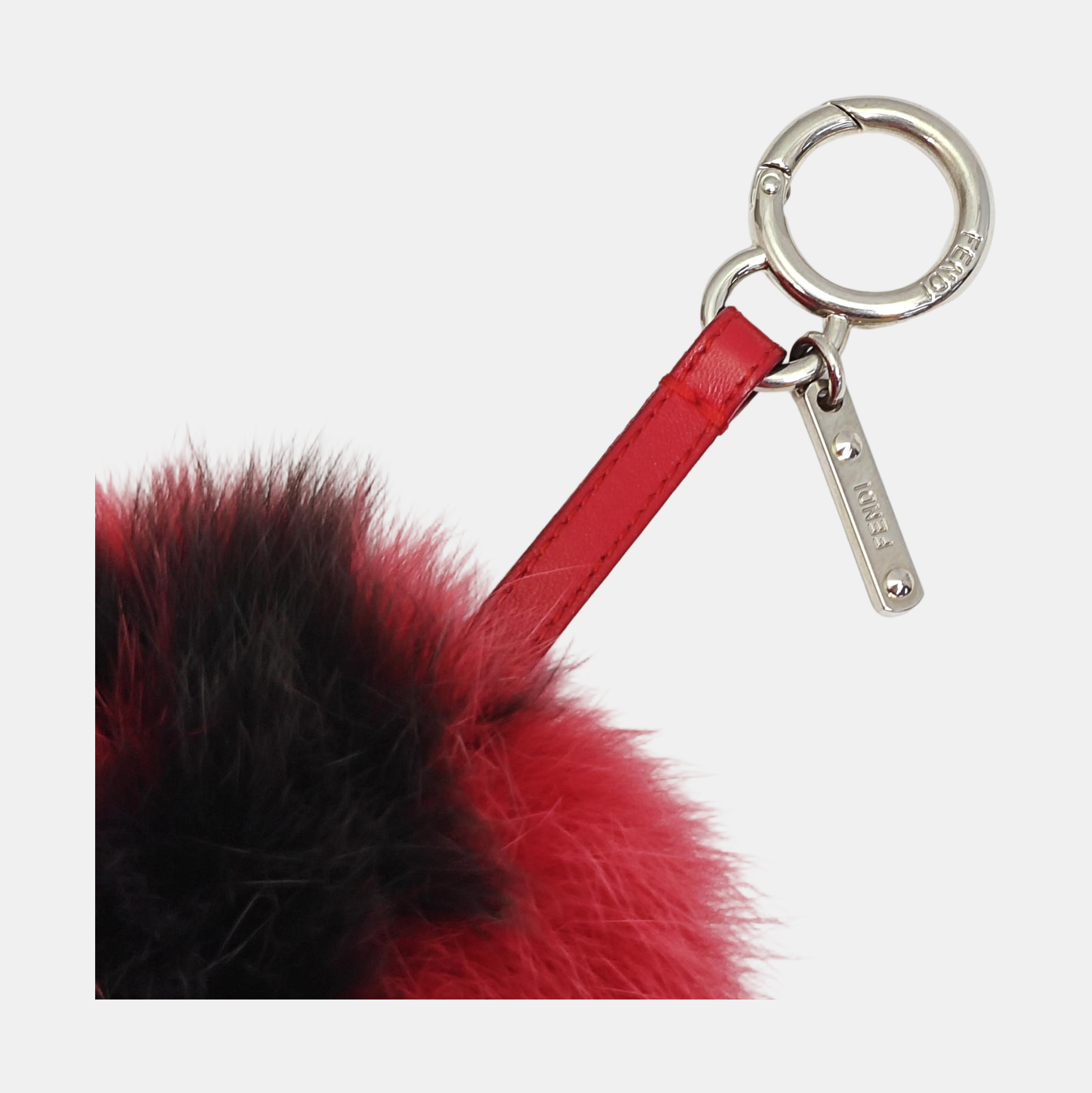 Fabric Bag Charm Red