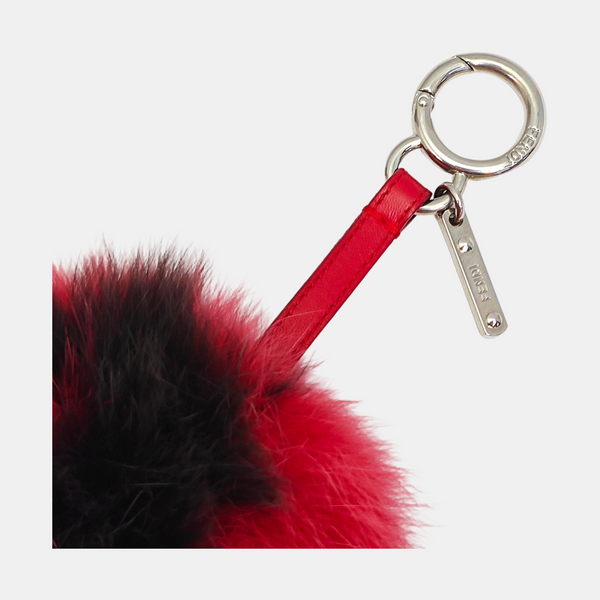 Fabric Bag Charm Red