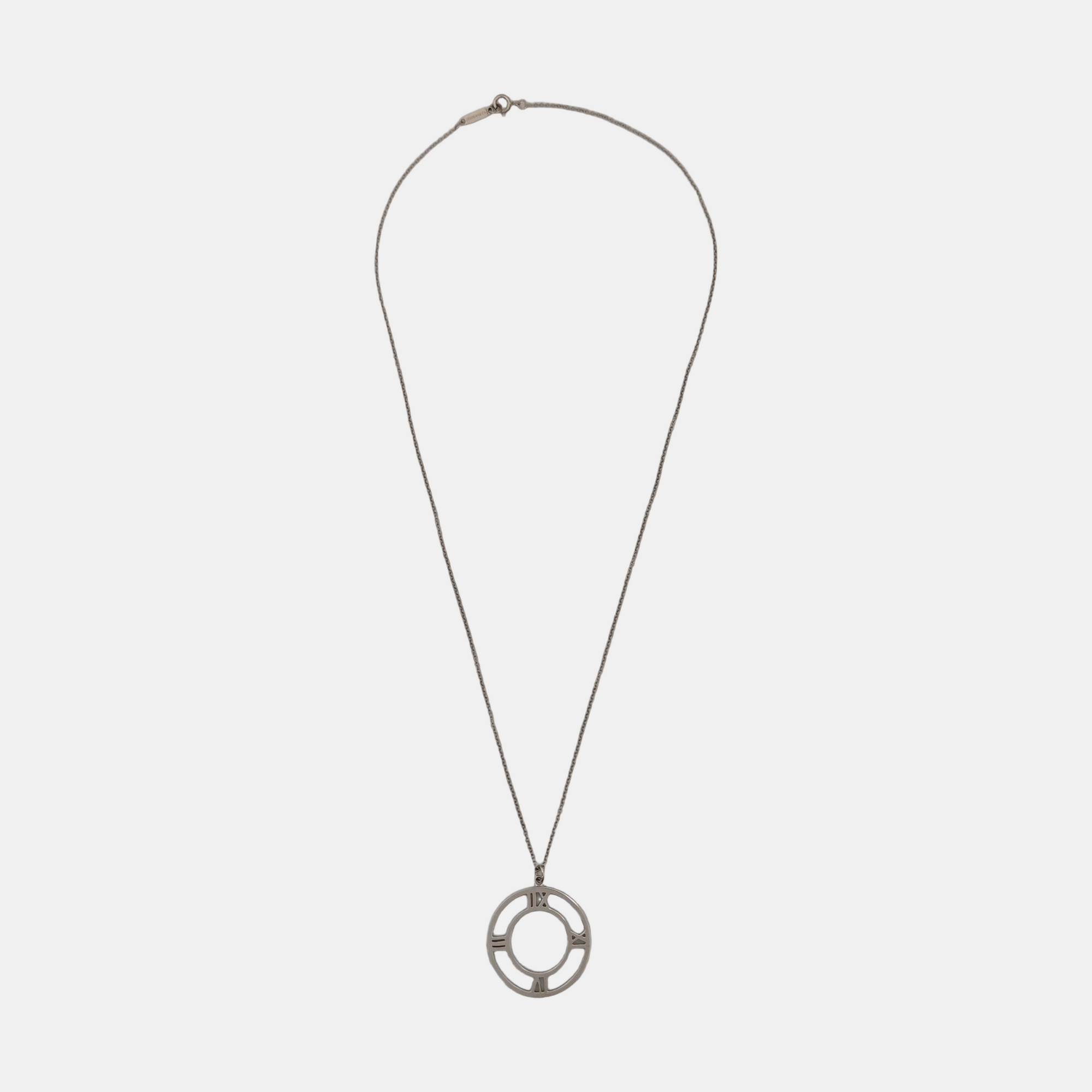 Atlas 18k White Gold Silver Necklace