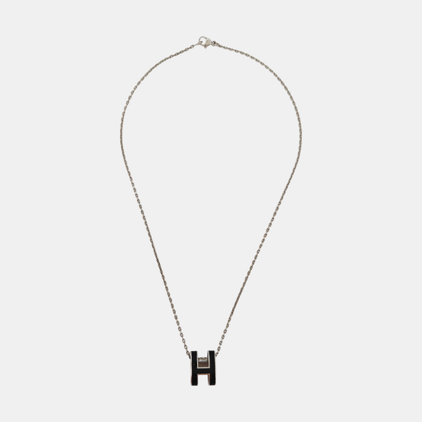 Pop H Metal Silver Necklace
