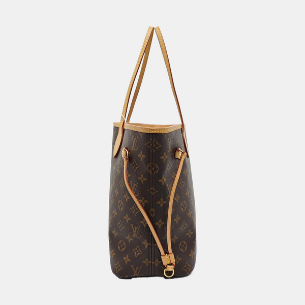 NEVERFULL MM Monogram Coated Canvas Brown
