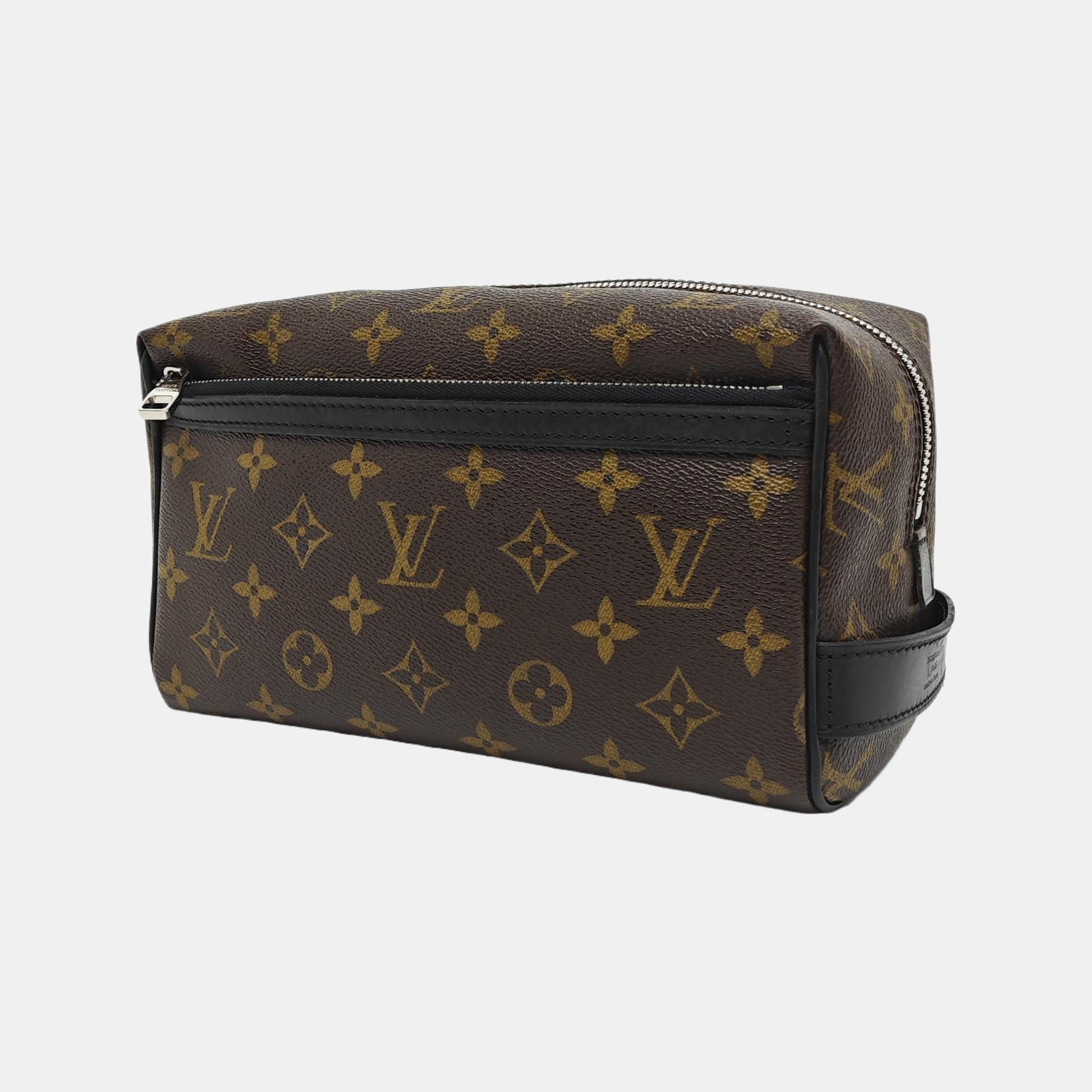 Monogram Coated Canvas Clutch Brown