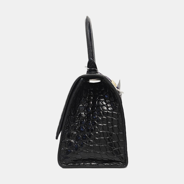 Hourglass S Calfskin Black