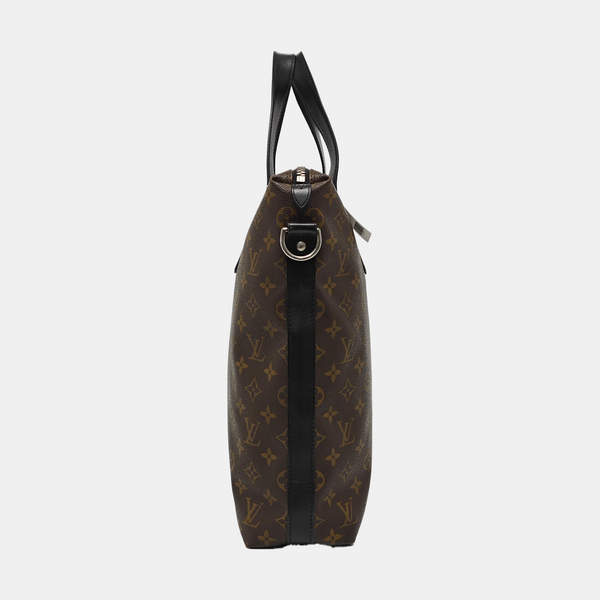 KITAN Monogram Coated Canvas Brown