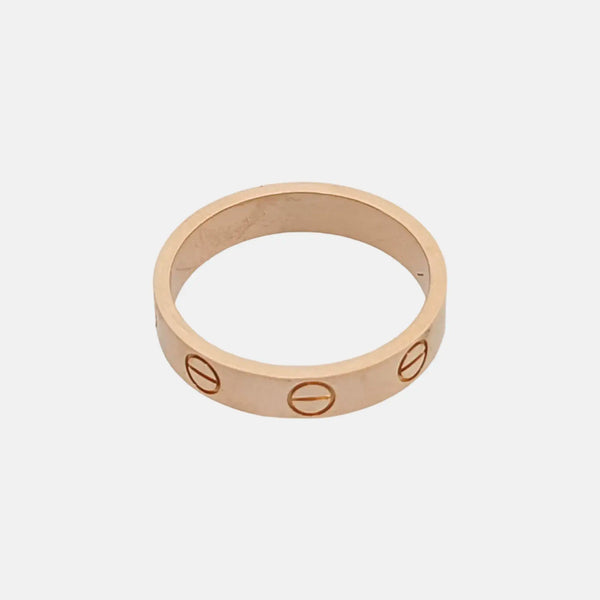 Anillo LOVE oro rosa de 18 quilates Talla EU 50