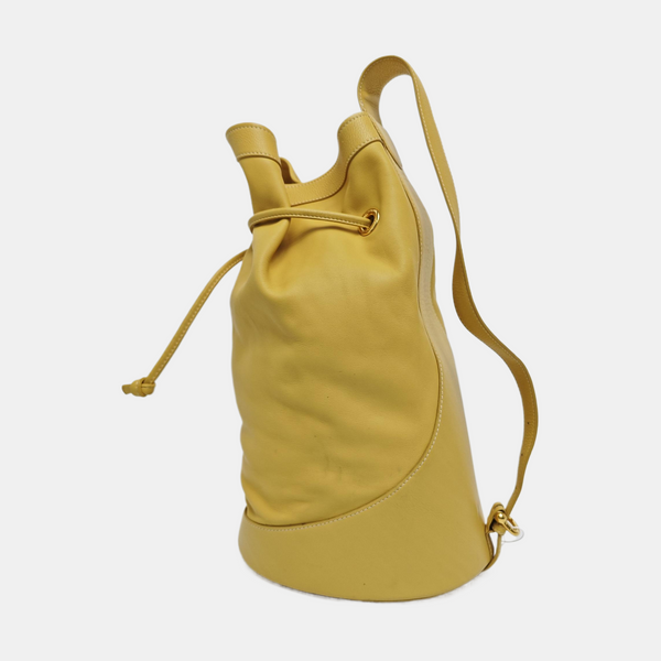 Calfskin Bucket Bag Yellow