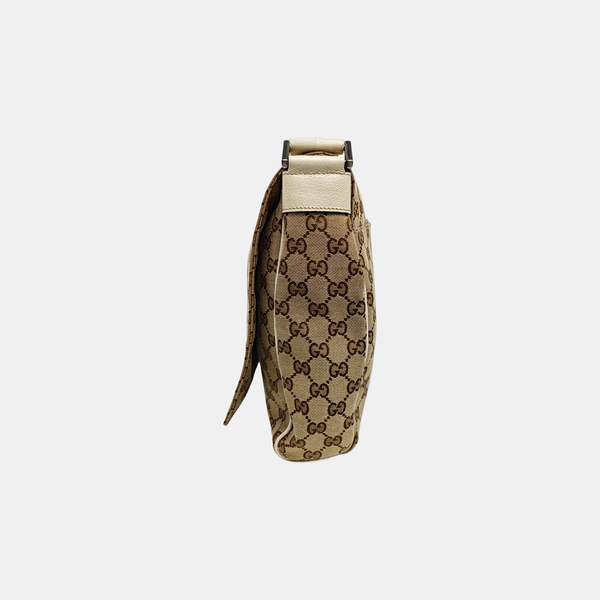 Monogram Canvas Crossbody Bag Beige