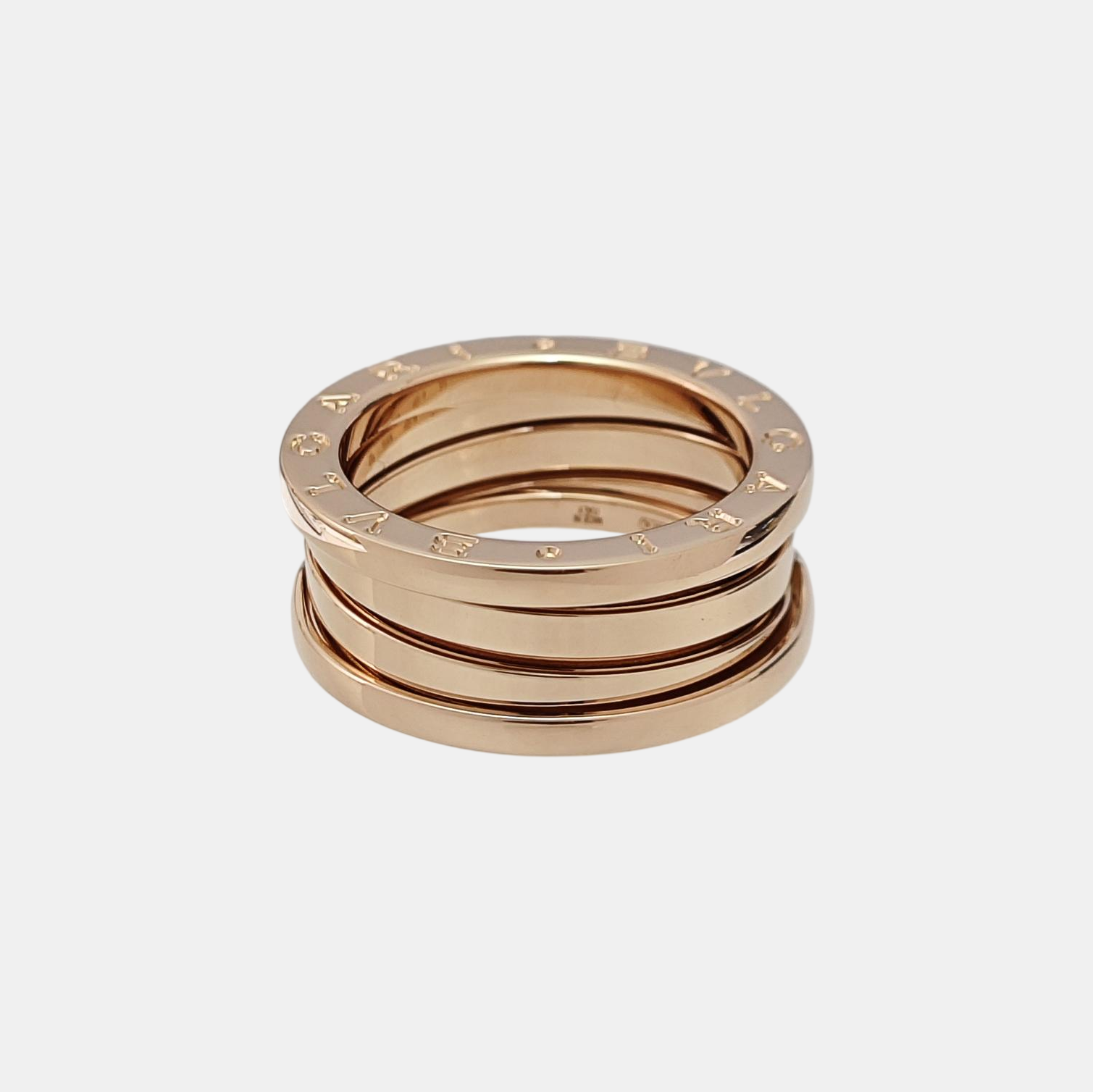 B.ZERO1 18k Rose Gold Ring EU 55