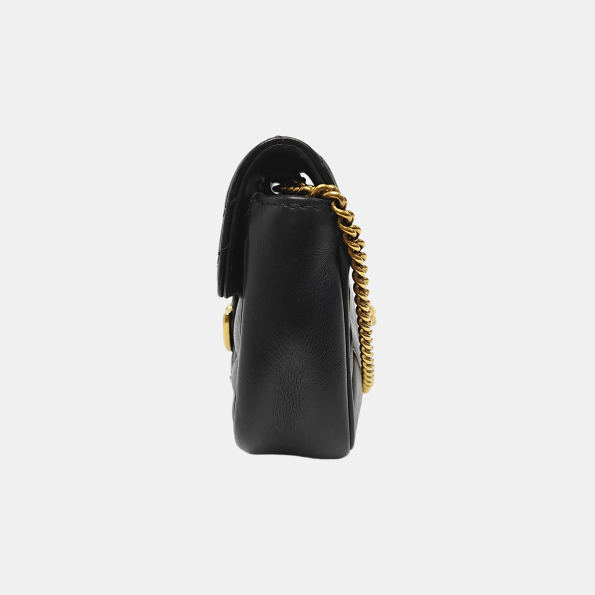 GG Marmont Mini Quilted Calfskin Black