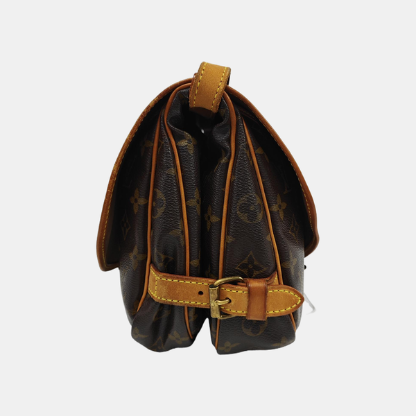 SAUMUR Monogram Coated Canvas Brown