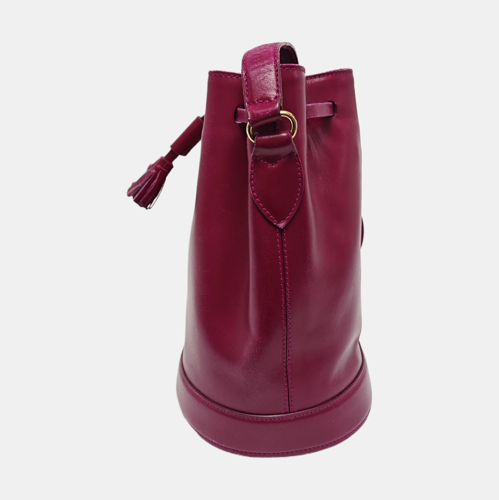 Calfskin Bucket Bag Red