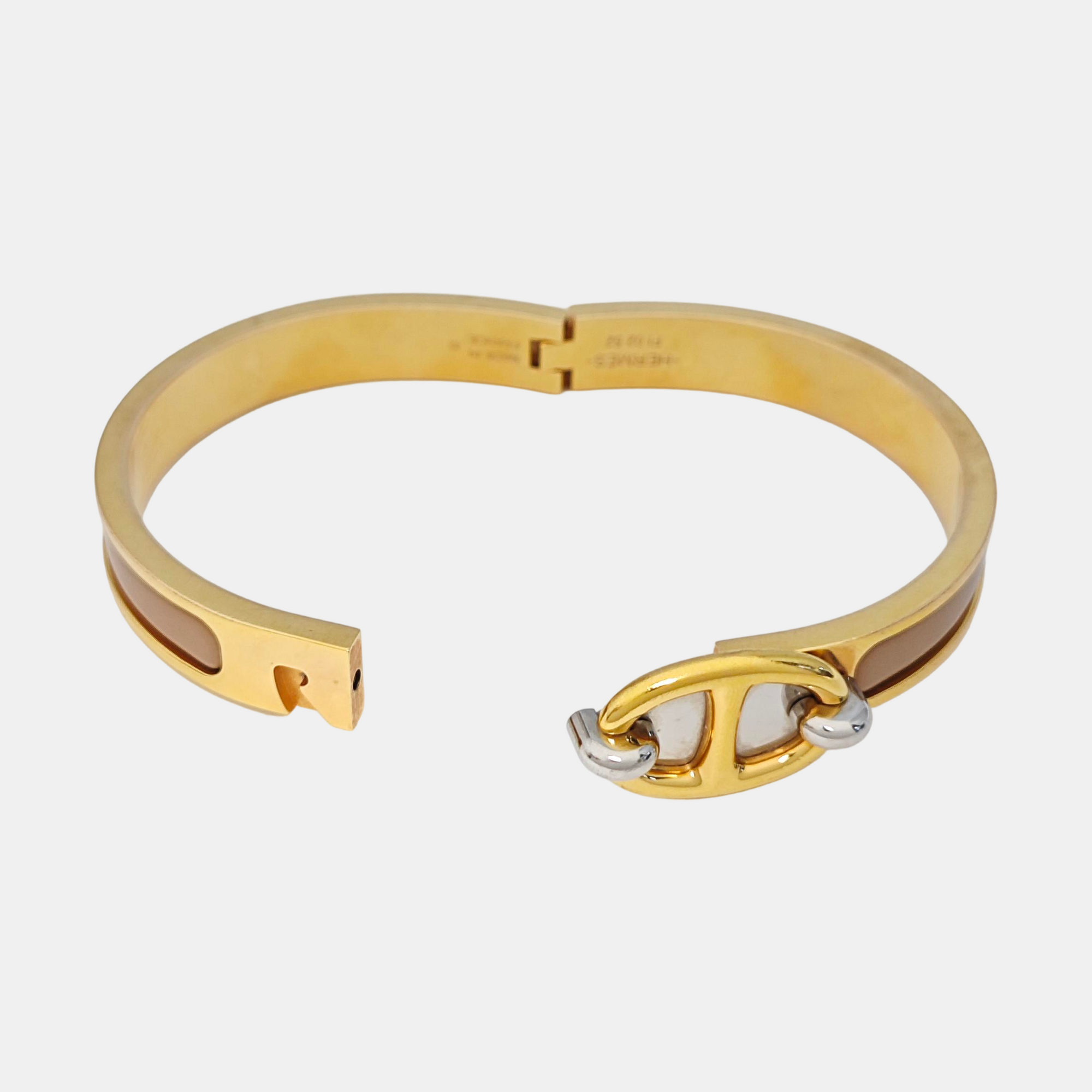 Chaine D'ancre Metal Gold Bangle