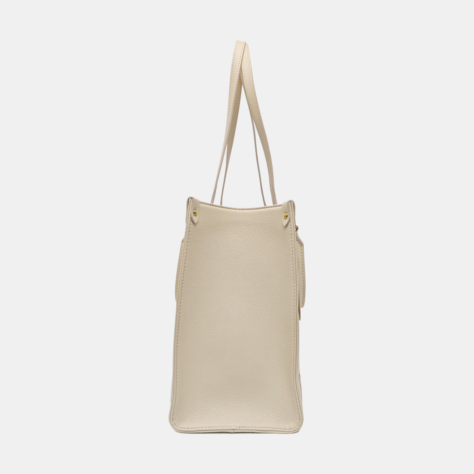 ONTHEGO MM Monogram Calfskin Beige