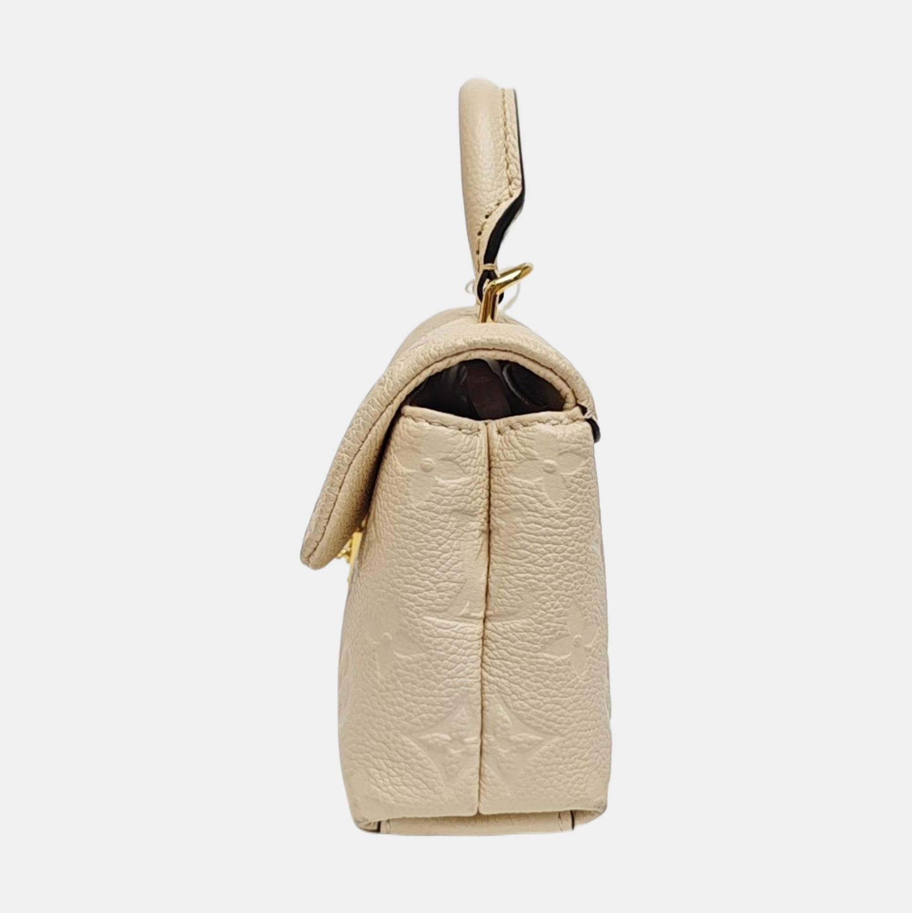 NANO MADELEINE Nano Monogram Calfskin Beige
