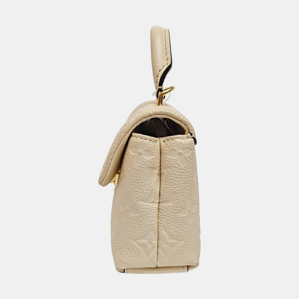NANO MADELEINE Nano Monogram Calfskin Beige