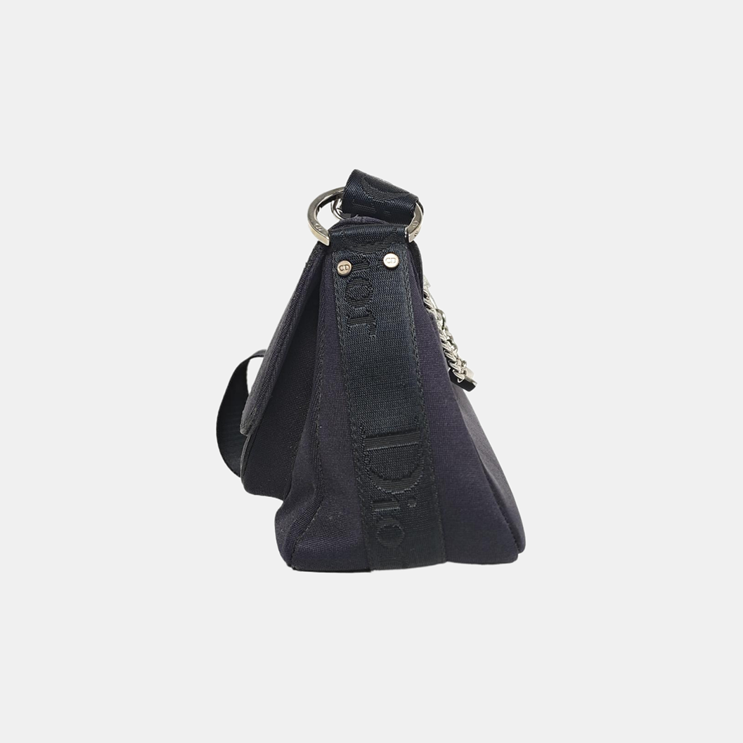 Fabric Shoulder Bag Black