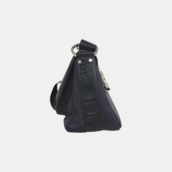Fabric Shoulder Bag Black