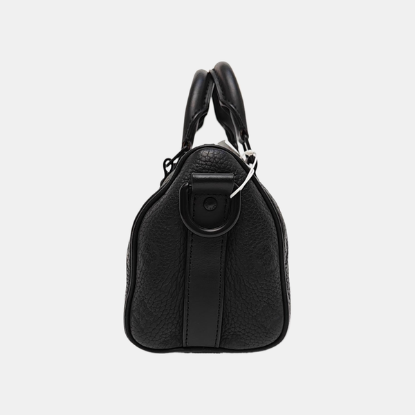 KEEPALL 25 Monogram Calfskin Black