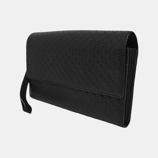 Monogram Calfskin Clutch Black