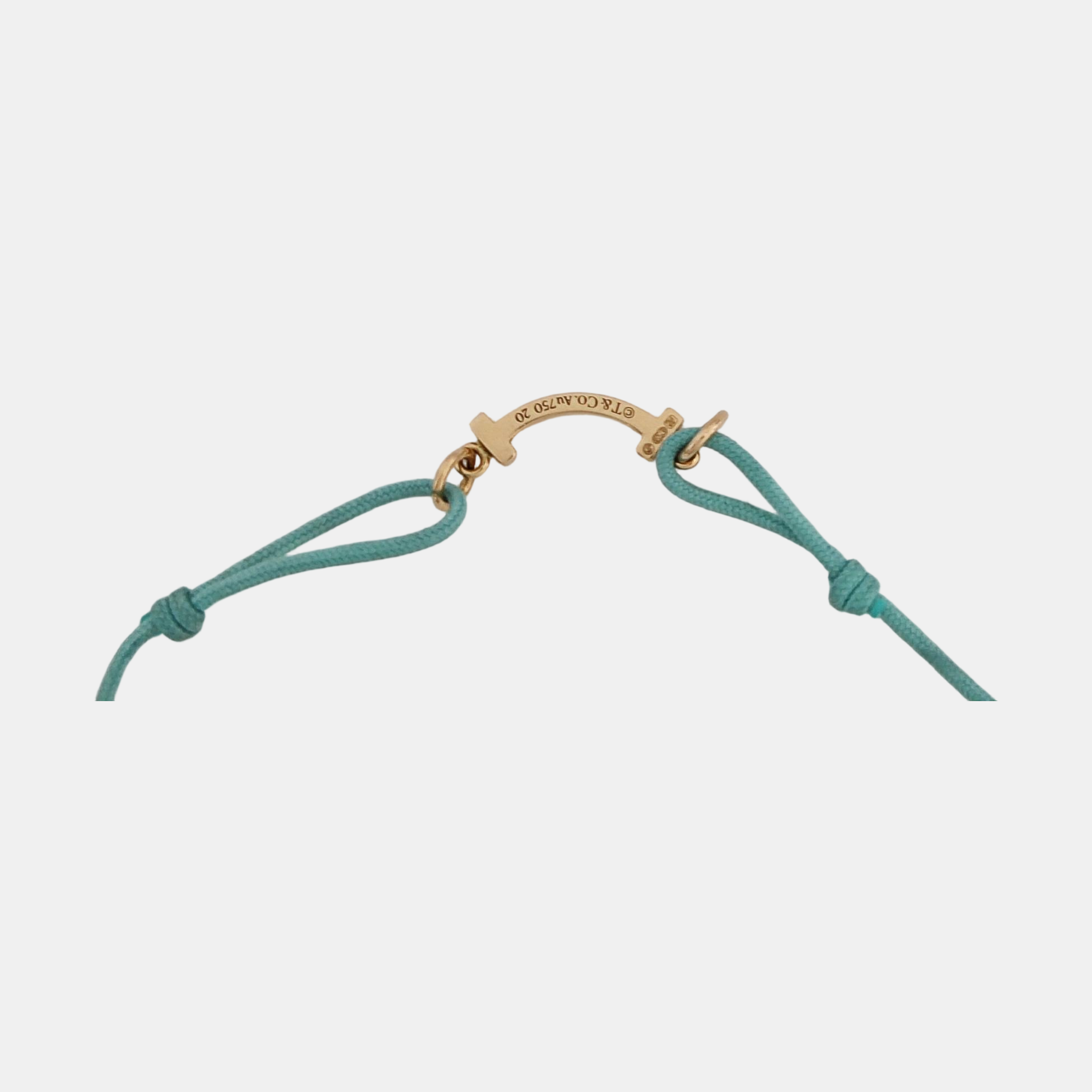 Tiffany T 18k Rose Gold Blue Bracelet