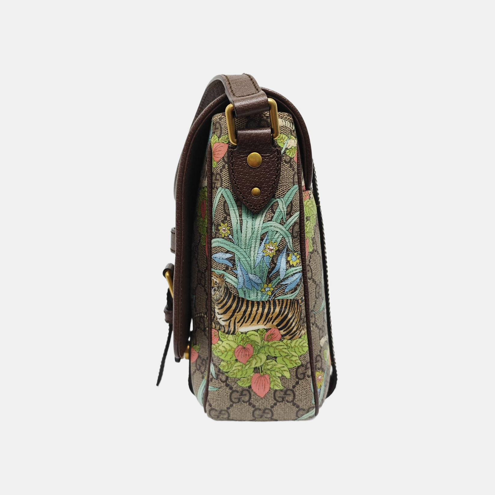 Monogram Coated Canvas Shoulder Bag Beige