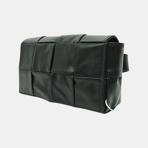 Authenticated pre-owned  Cassette Calfskin Green - Belt Bag at Looply