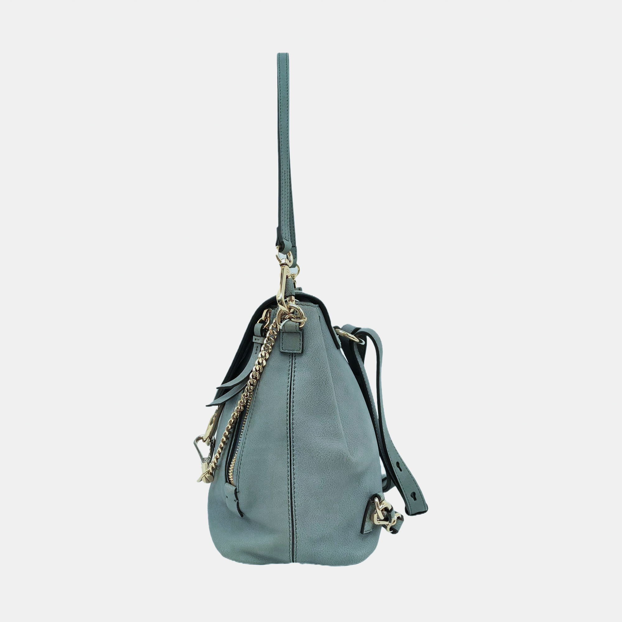 Faye Mini Calfskin Blue