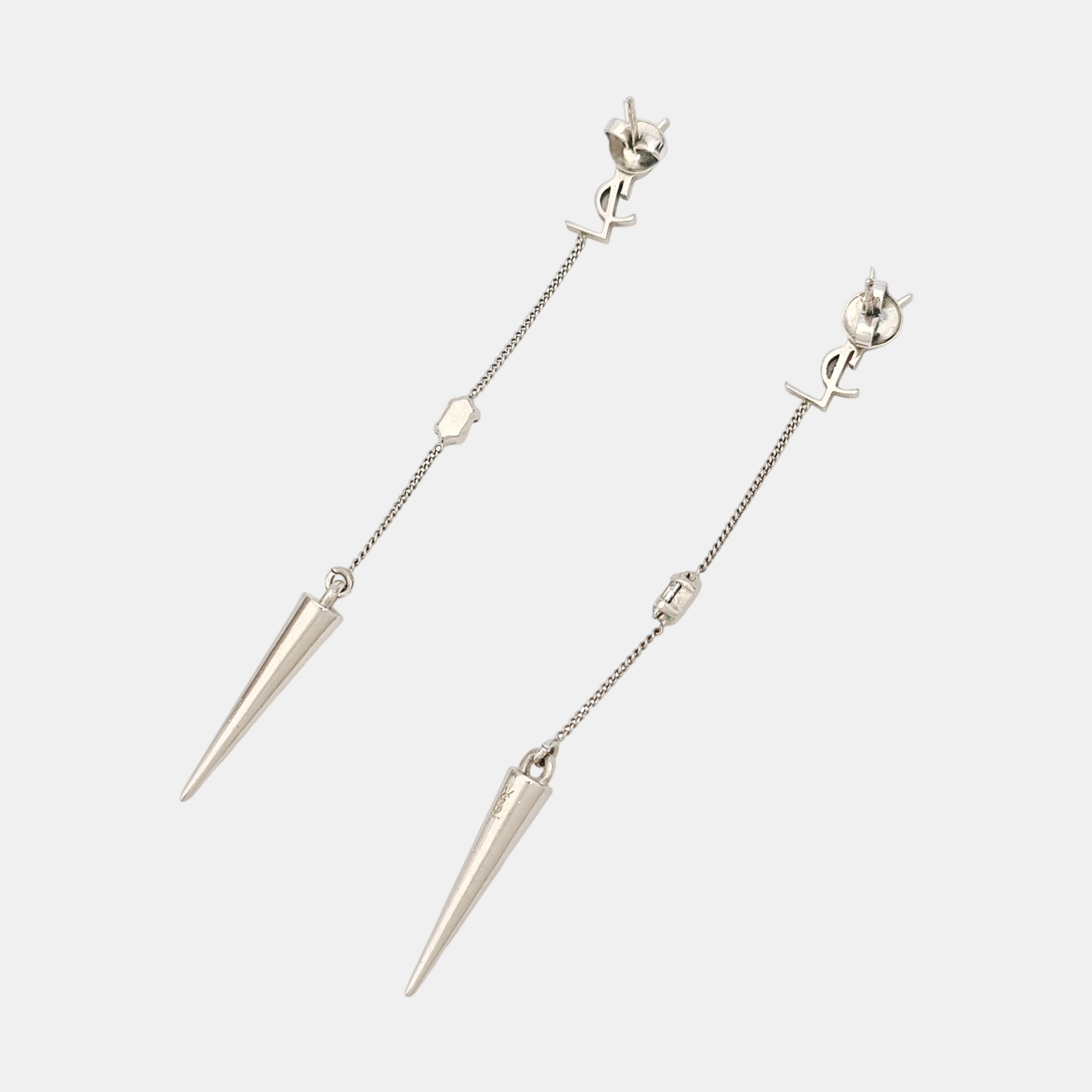 Metal Silver Earrings