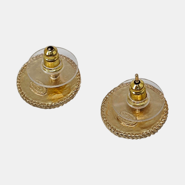 Metal Gold Stud Earrings