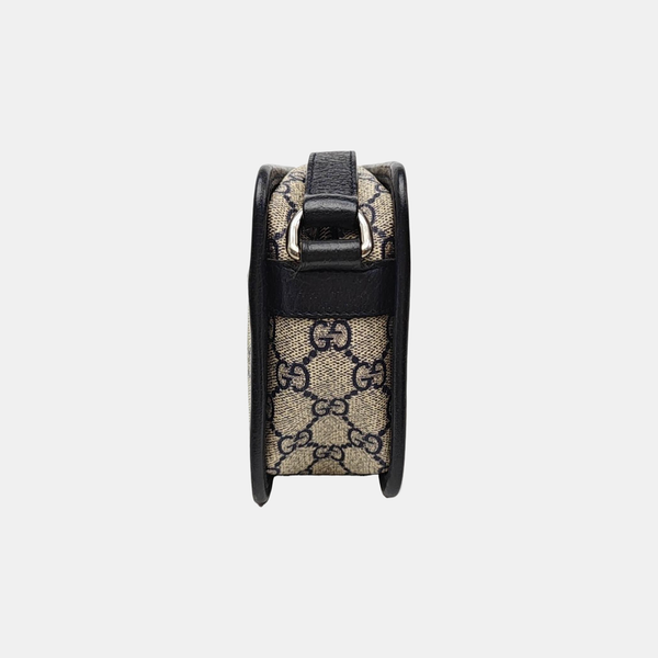 GG Supreme Mini Monogram Coated Canvas Beige