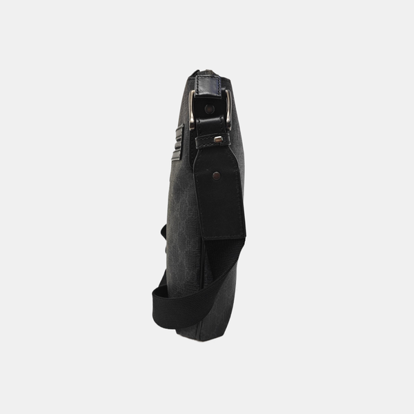 Boston Monogram Coated Canvas Black