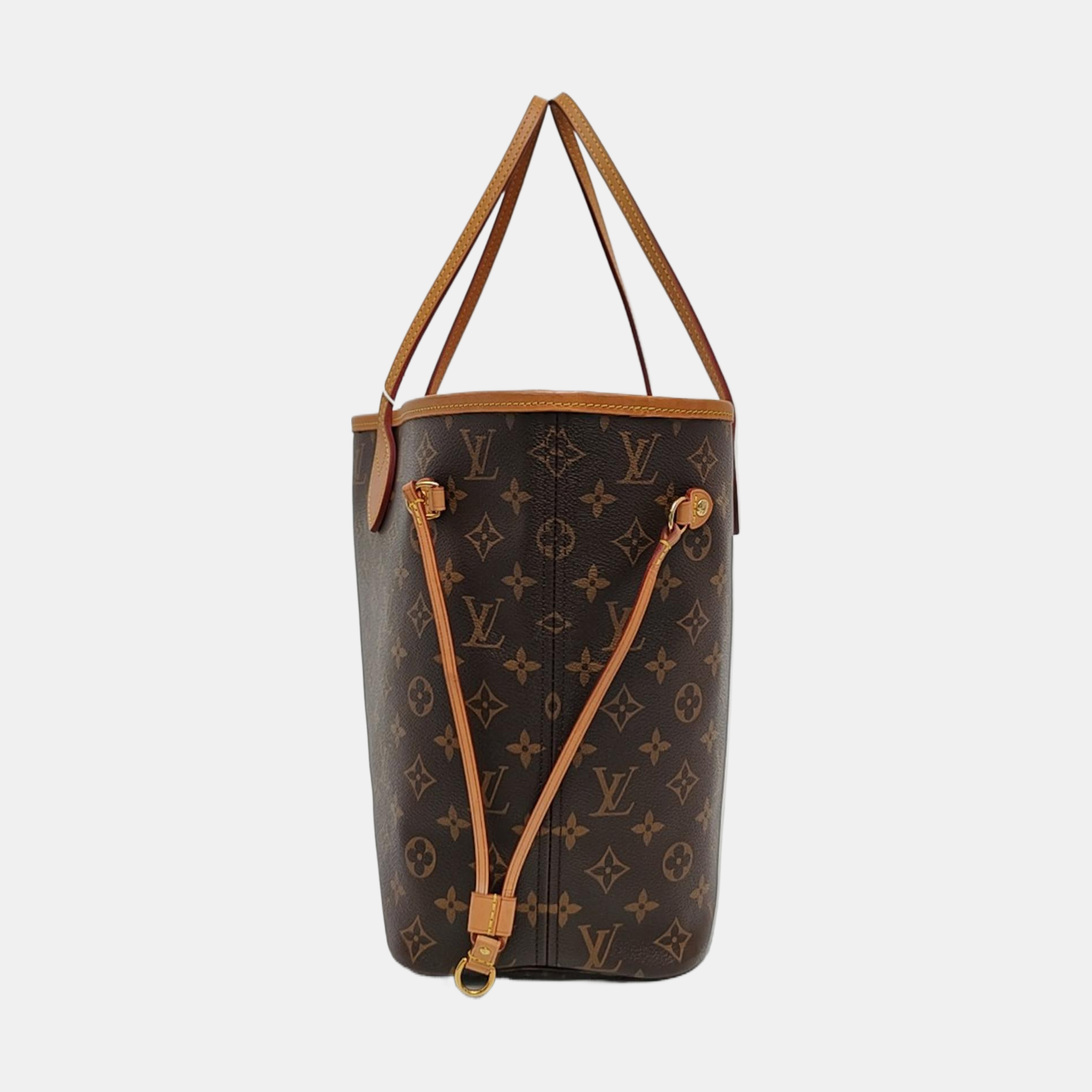 NEVERFULL MM Monogram Coated Canvas Brown