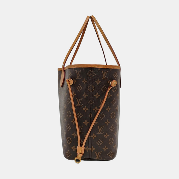 NEVERFULL MM Monogram Coated Canvas Brown