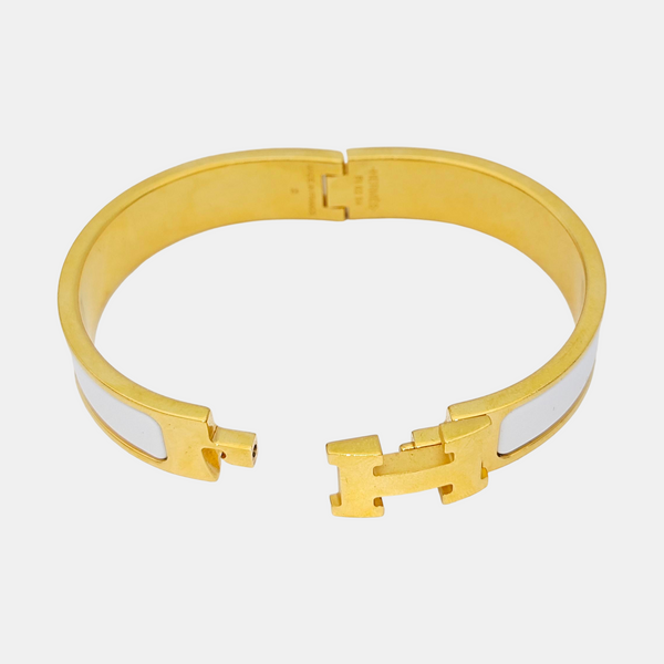 Clic H Metal Gold Bangle