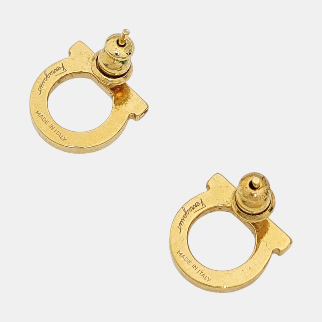 Metal Gold Stud Earrings