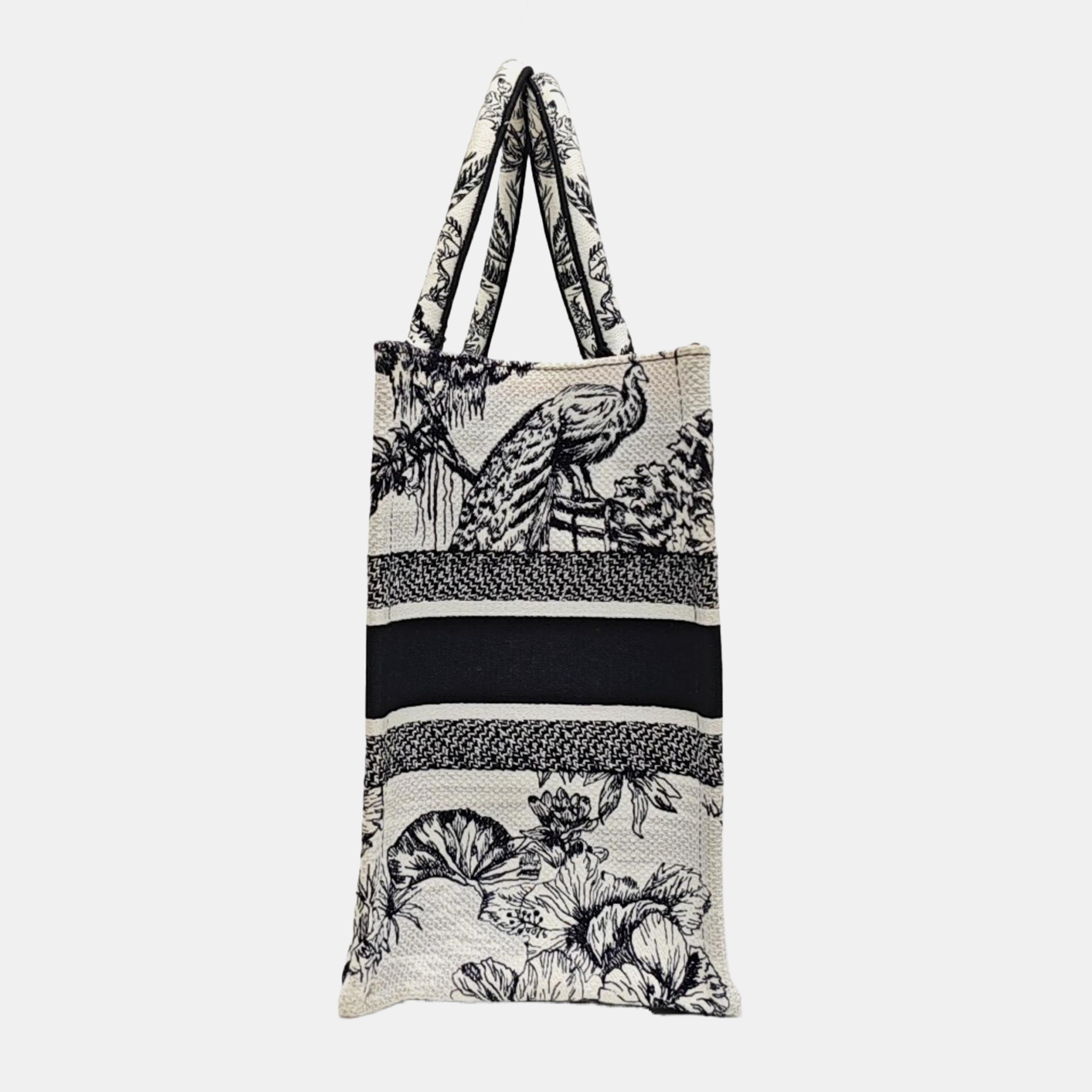 Book Tote Medium Fabric White