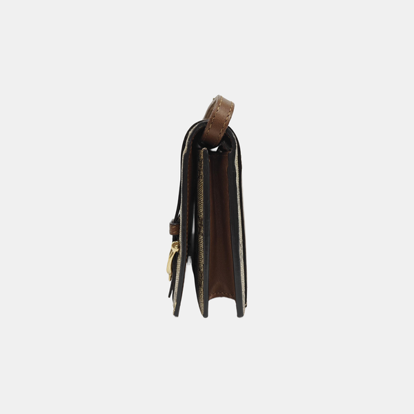 Monogram Coated Canvas Shoulder Bag Beige