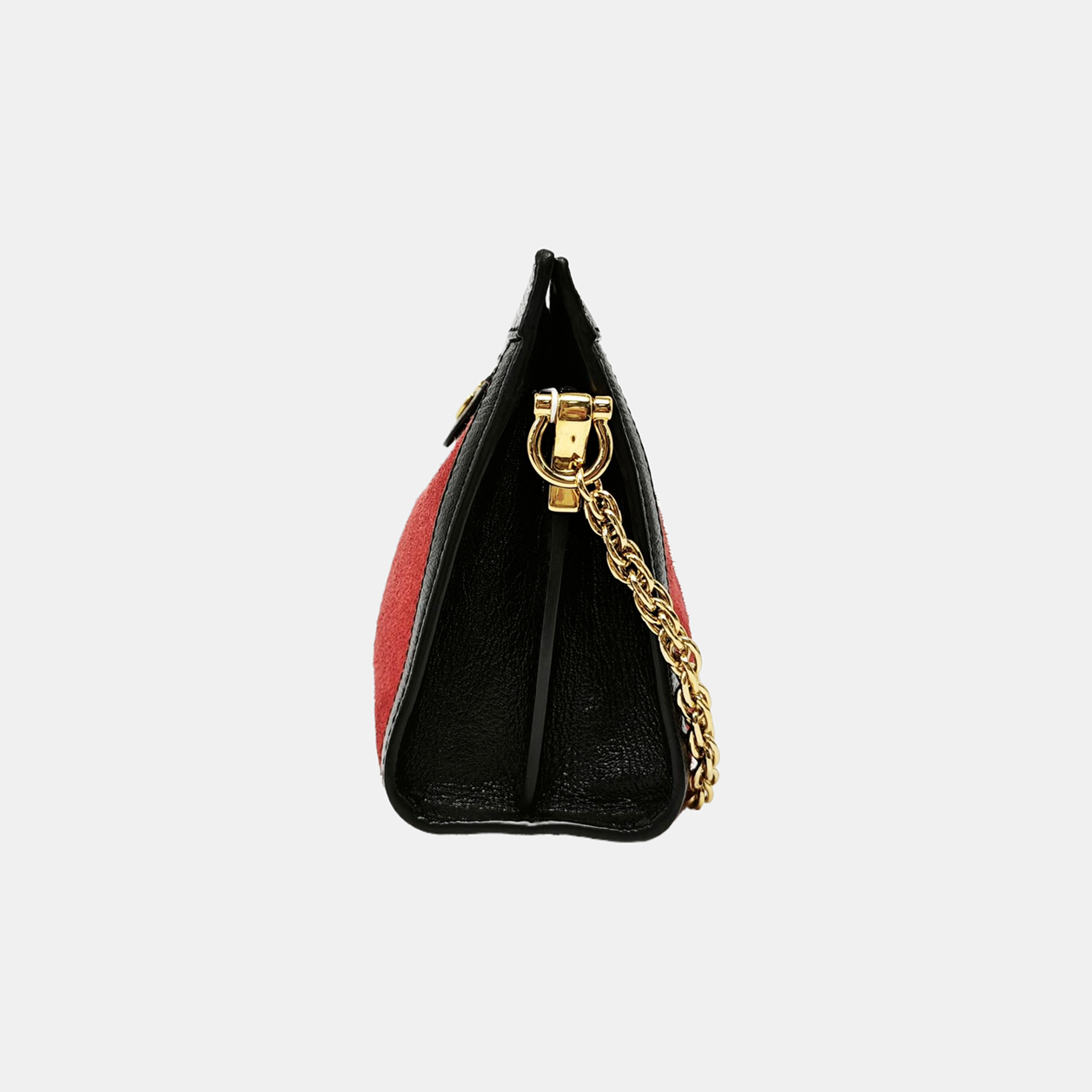 Ophidia Small Monogram Suede Red