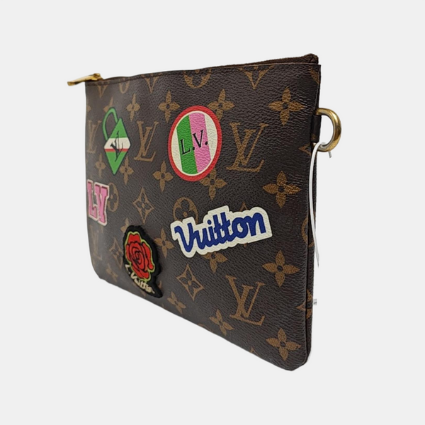 CITY Monogram Coated Canvas Brown