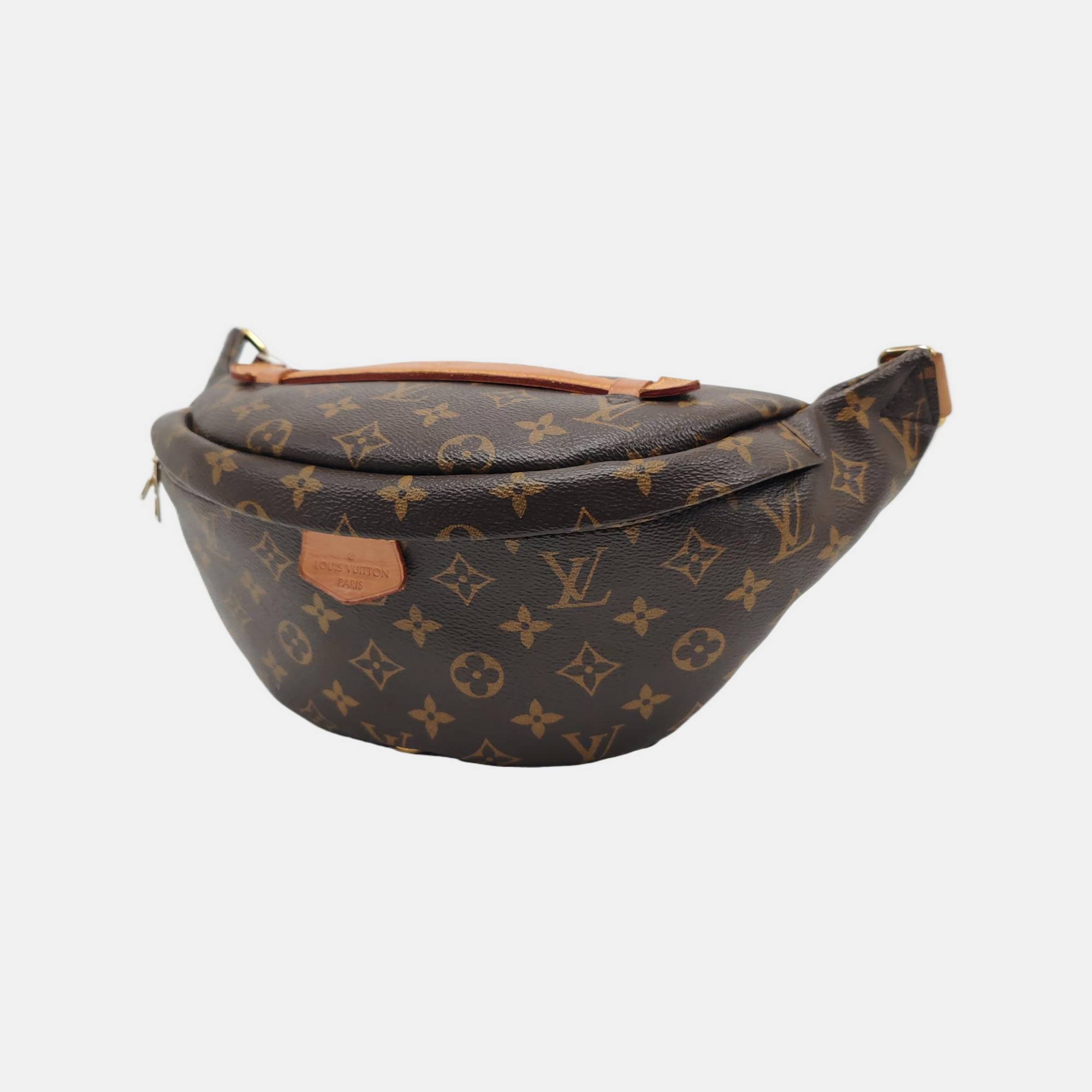 BUMBAG Monogram Coated Canvas Brown