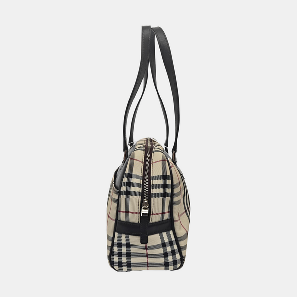 Canvas Top Handle Bag Beige