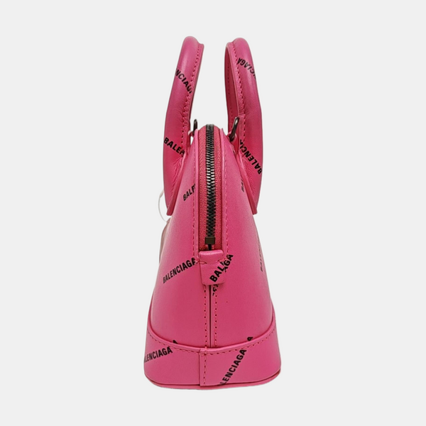 Top Handle Calfskin Red