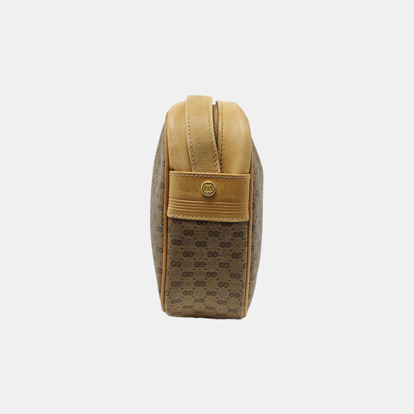 Monogram Coated Canvas Shoulder Bag Brown